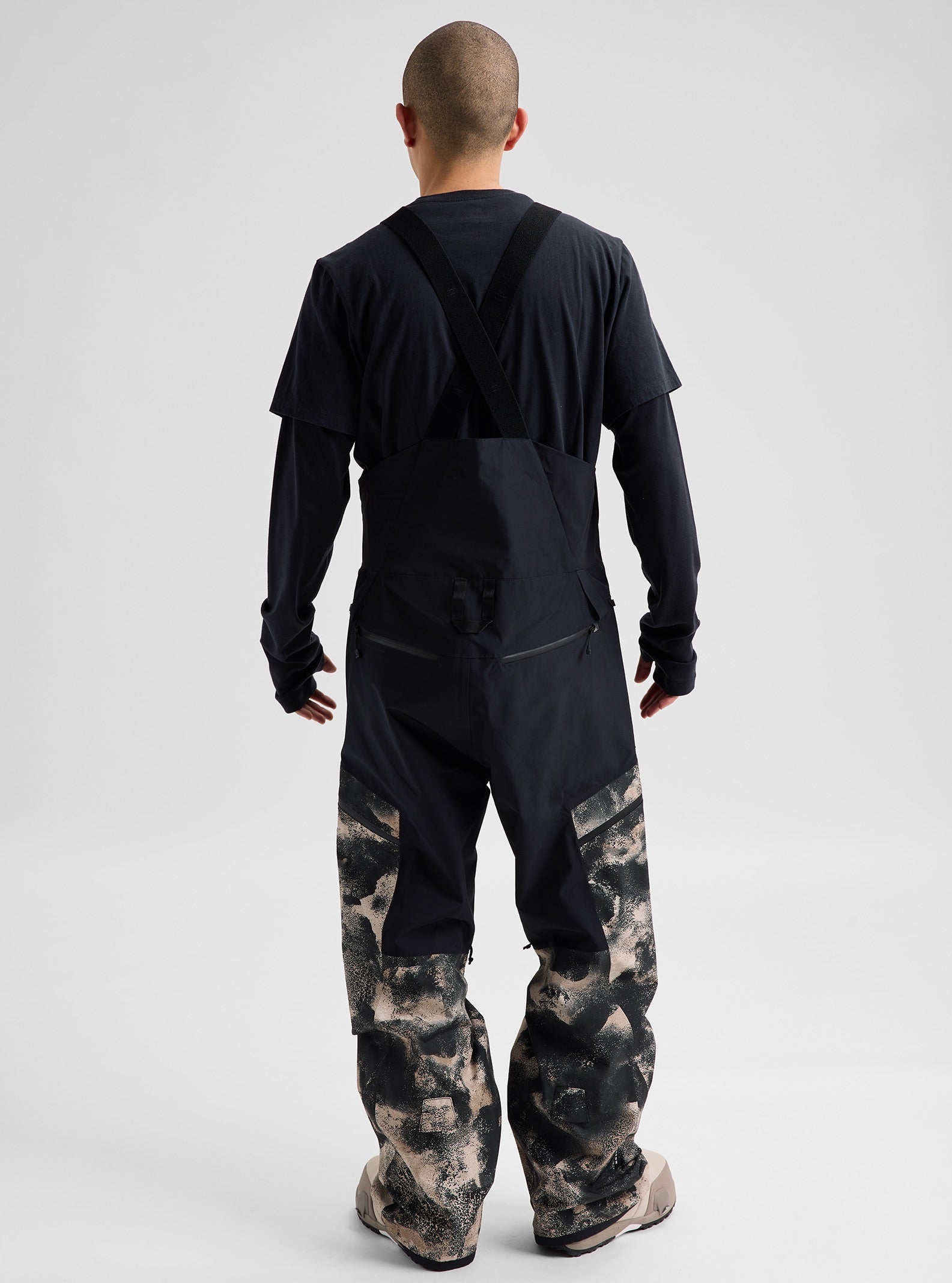 Mens Reserve Gore-Tex 2L Bib Pants, Desert Rock/True Black