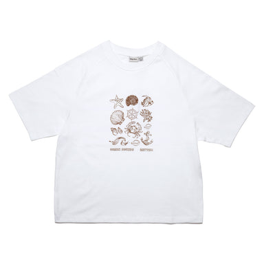 Rhythm - Womens Ocean Sounds Raglan S/S Tee - Vintage White