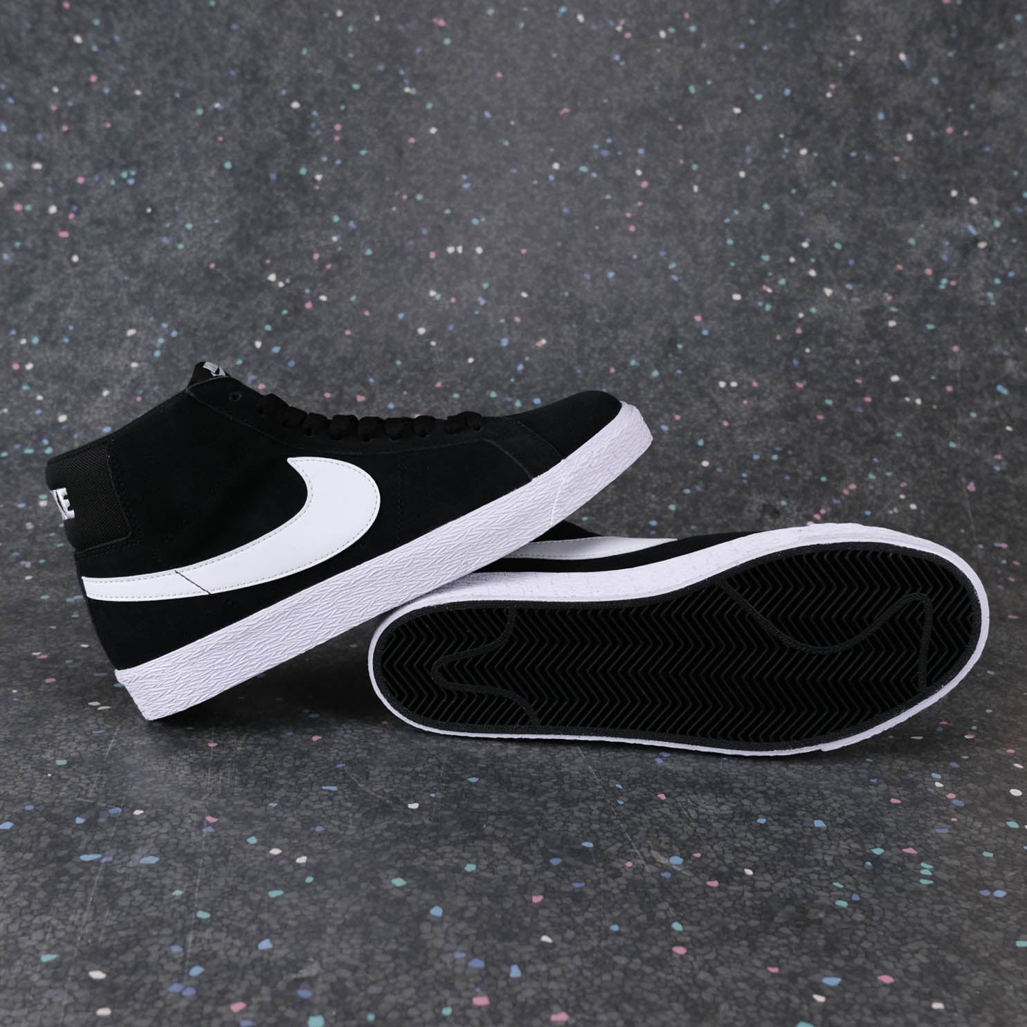 Zoom Blazer Mid - Black/White-White-White