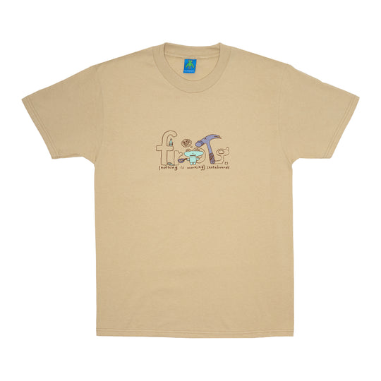 Nothing Is Working S/S Tee - Sand