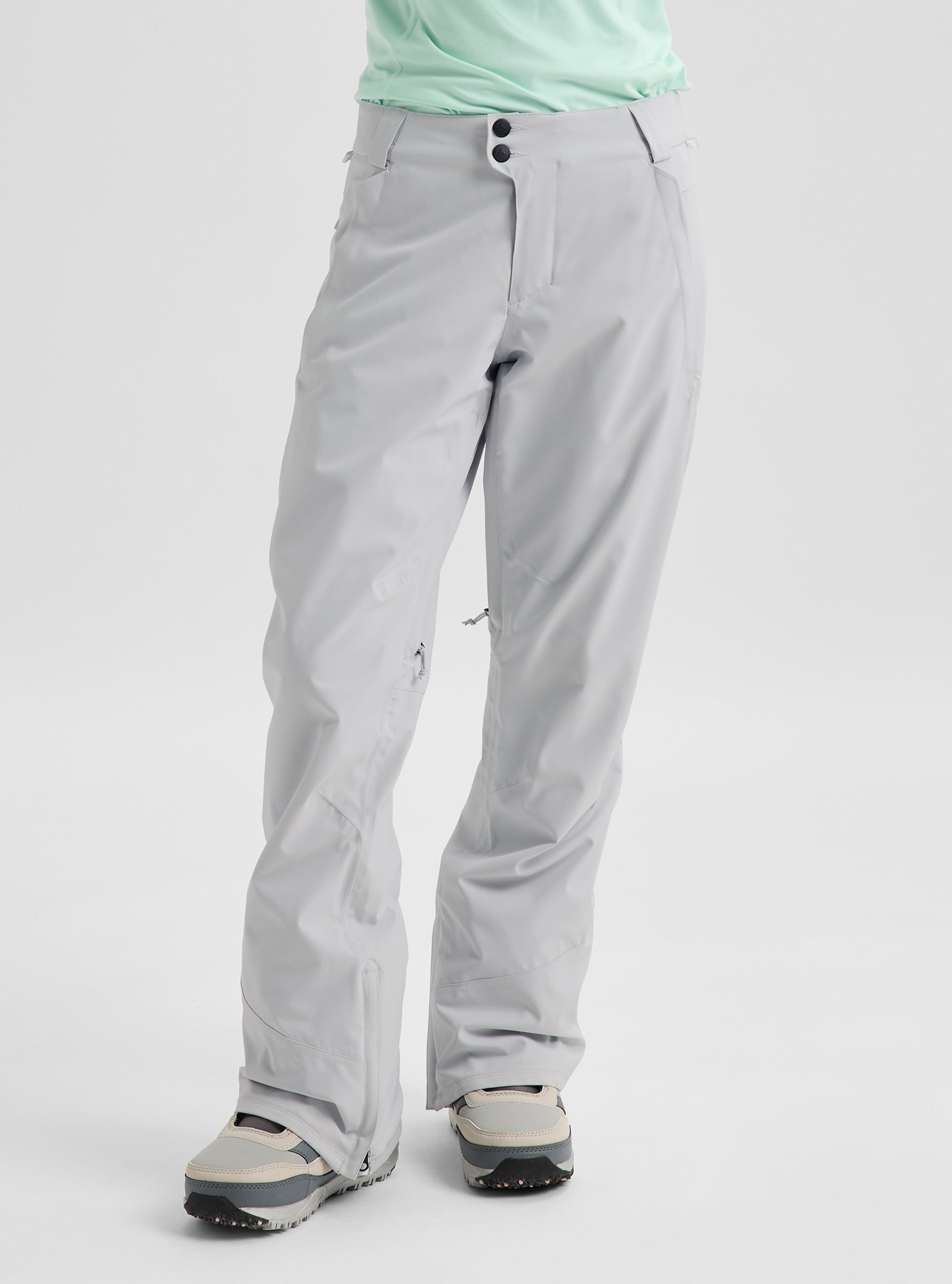 Womens Reserve 2L Stretch Pants - Gray Cloud