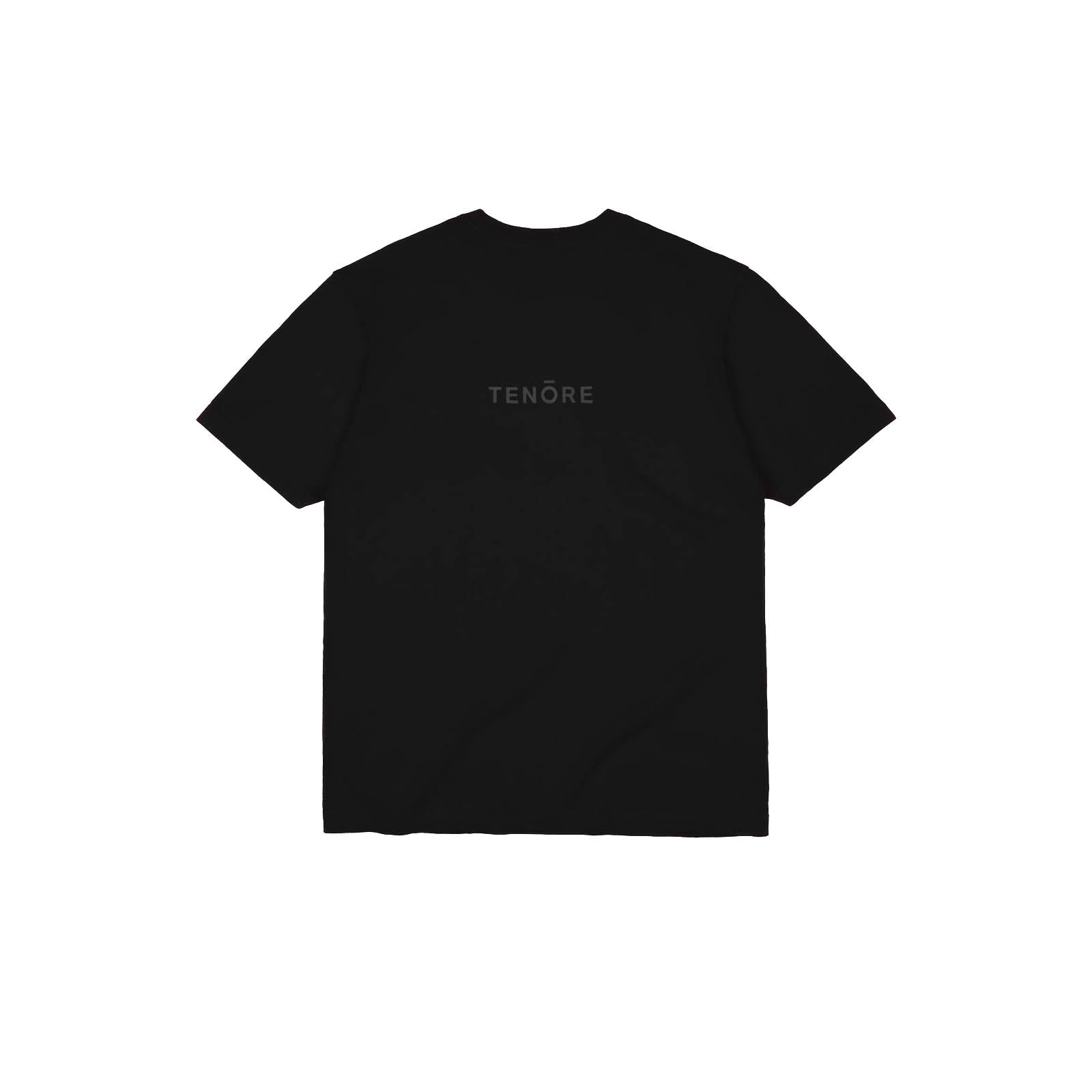 EMBROIDERED LOGO TEE - BLACK