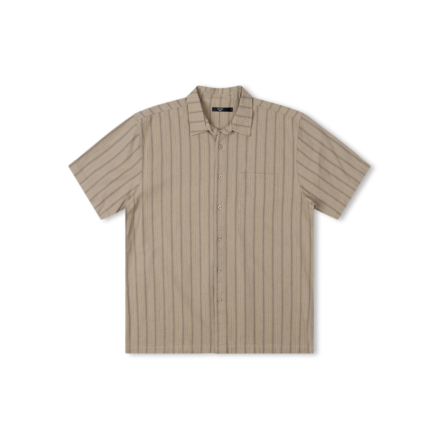 Reynolds Striped S/S Shirt - Moss