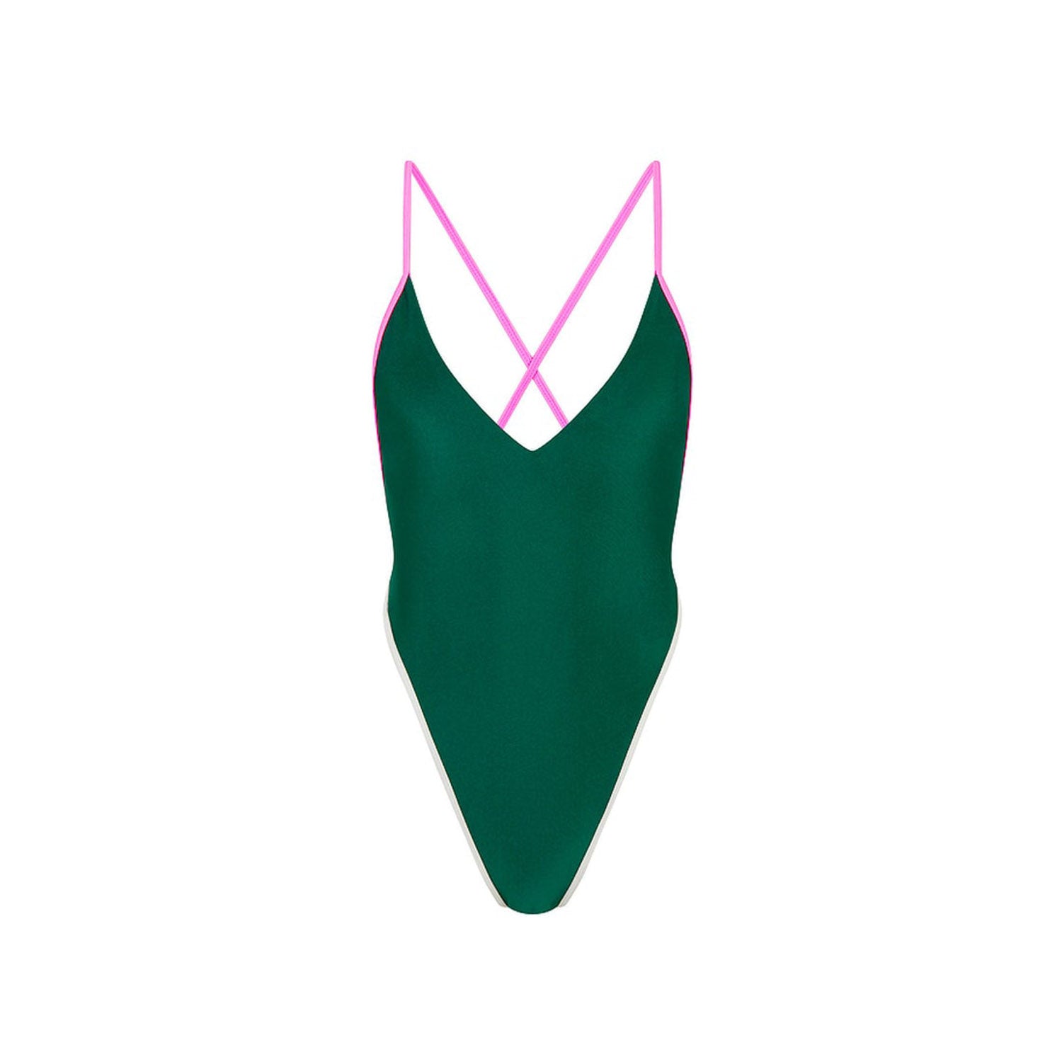 Plunge Cross Back One Piece - Siren Song