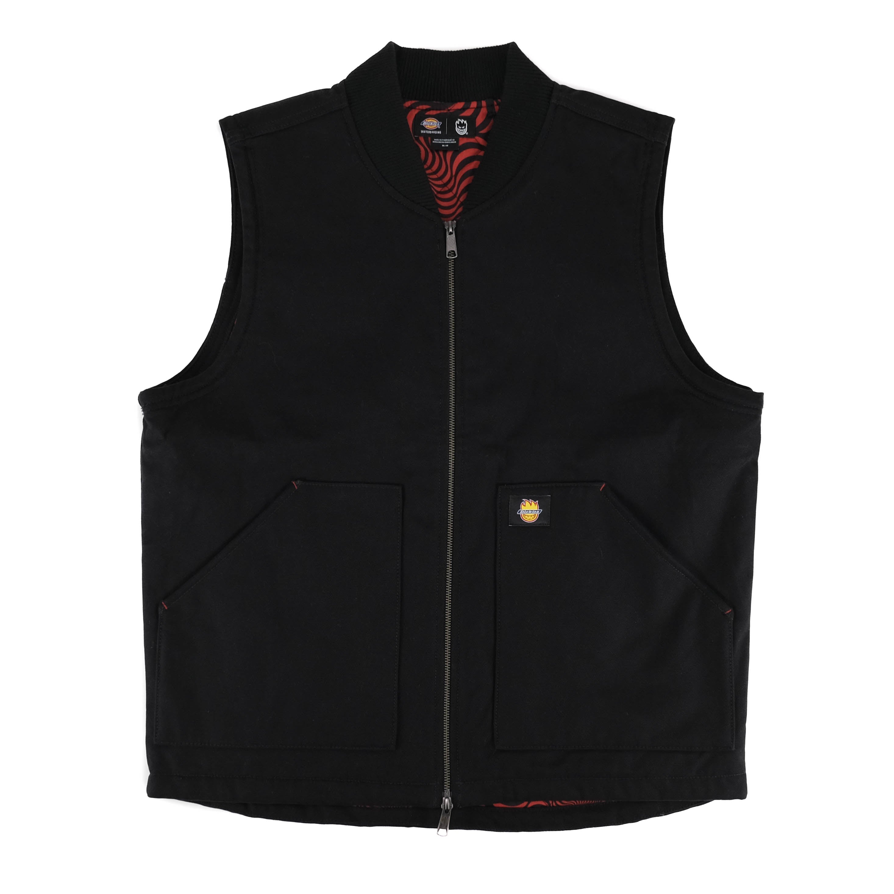 Dickies x Spitfire Duck Canvas Vest - Black