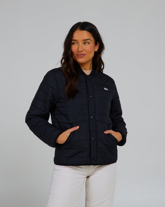 Womens Breezer Bomber Jacket - Black