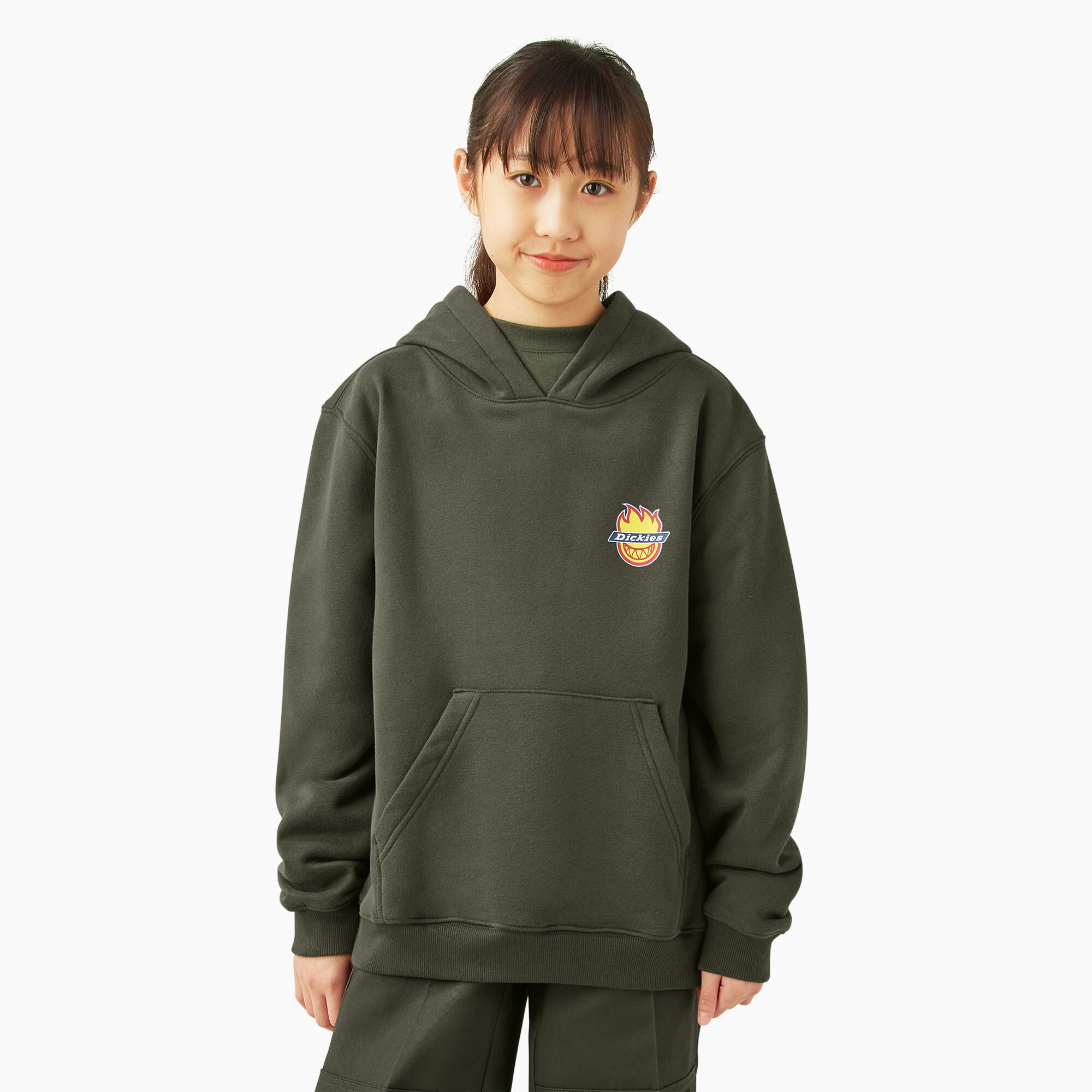 Dickies x Spitfire Kids Graphic Hoodie - Olive Green