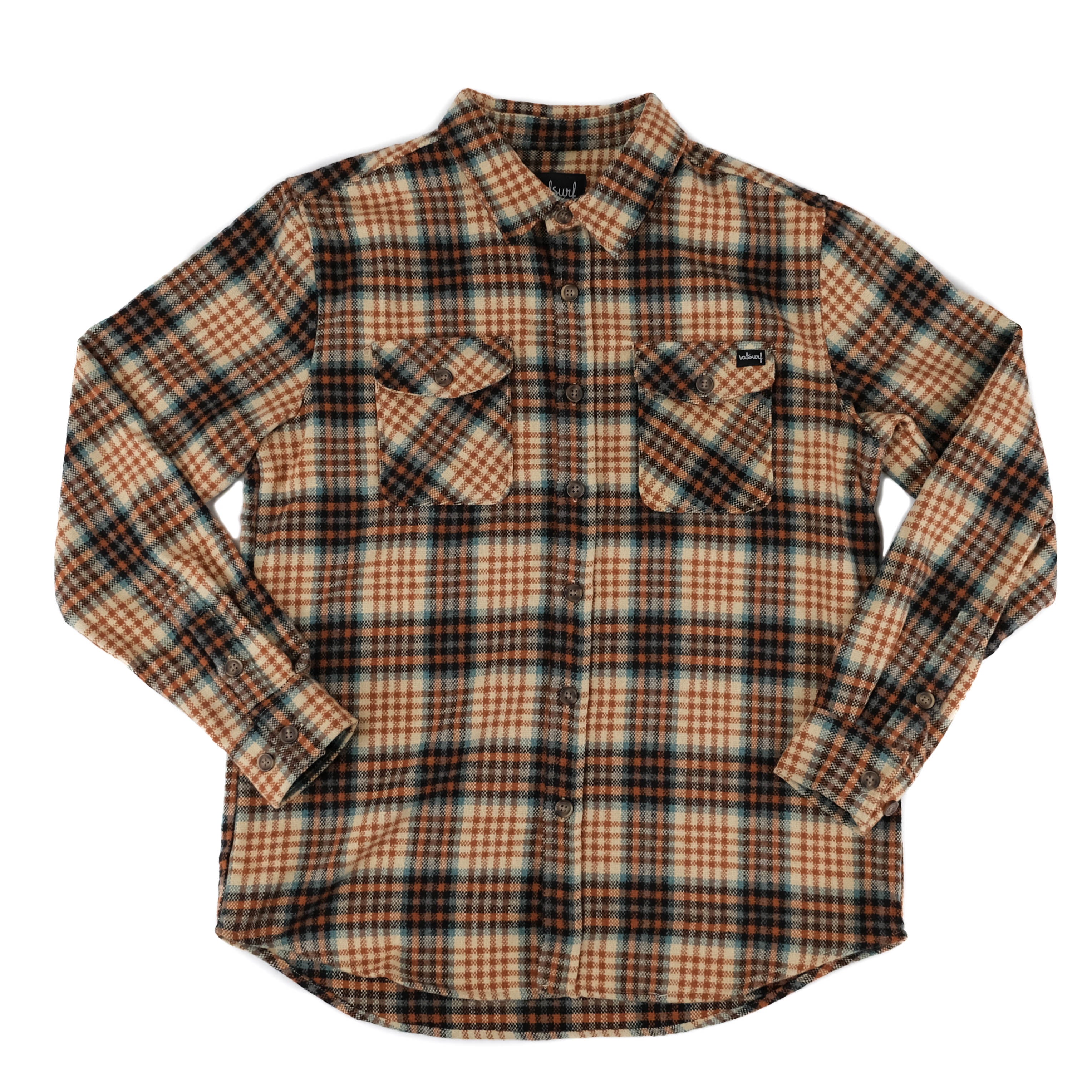 Fat Script Logo Nola L/S Flannel - Harvest