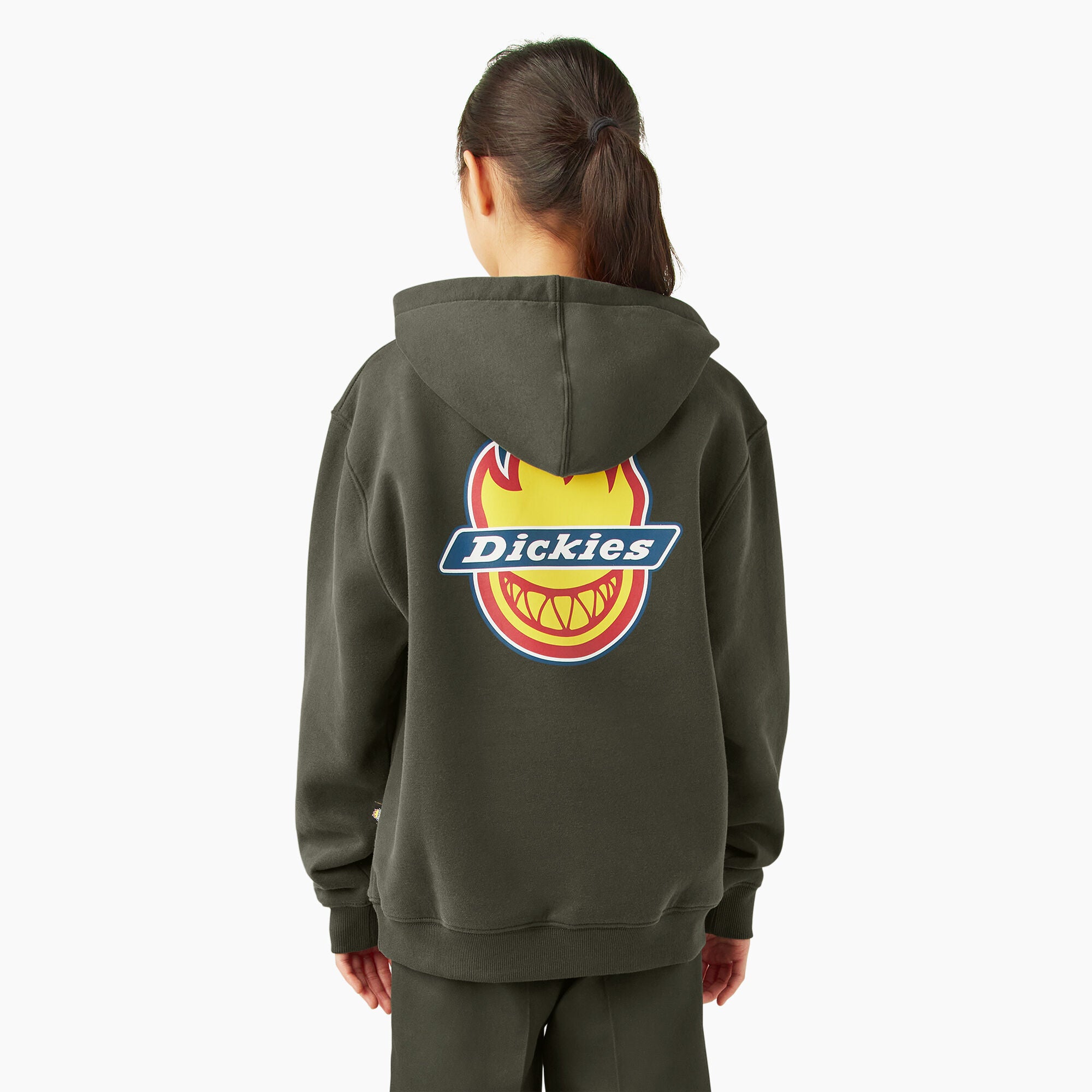 Dickies x Spitfire Kids Graphic Hoodie - Olive Green