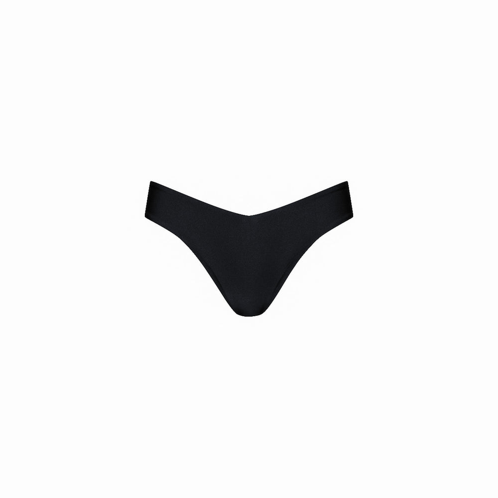 Womens Cheeky V Bikini Bottom - Twilight Black