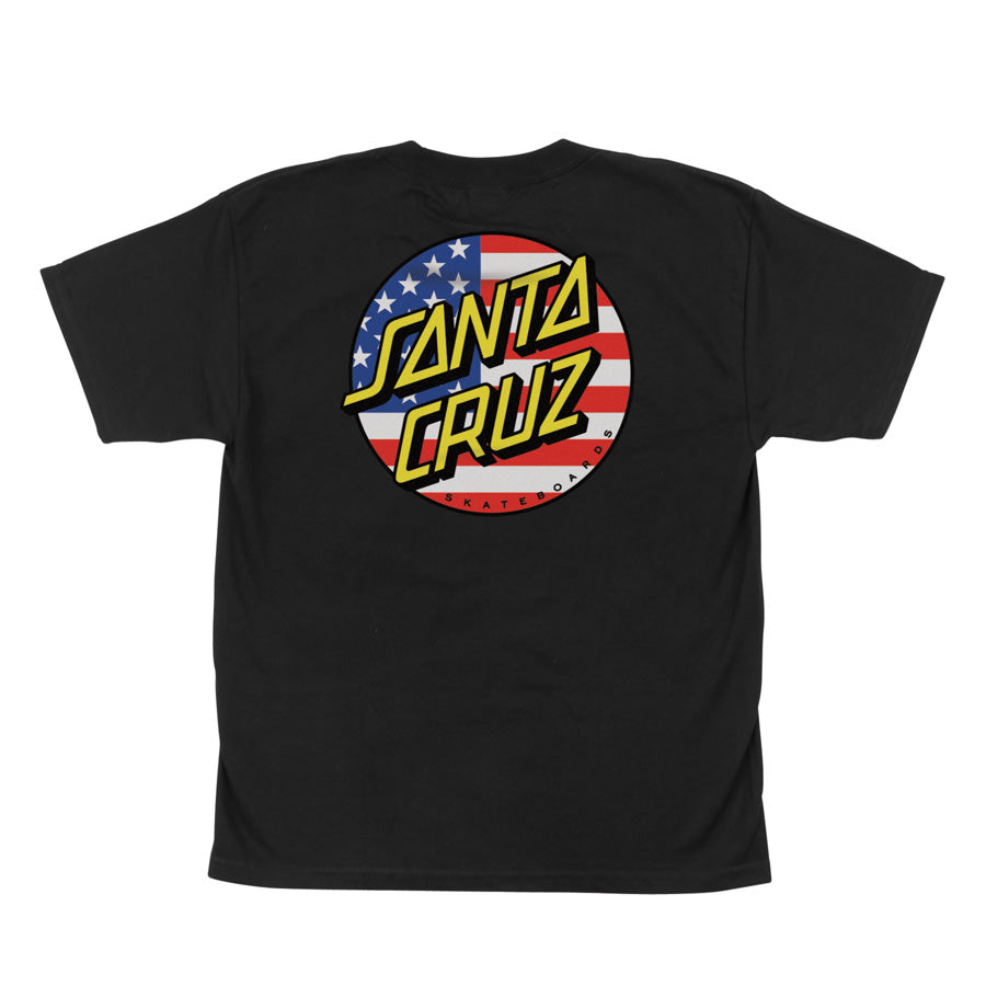 Youth July 4th Dot S/S Tee - Black