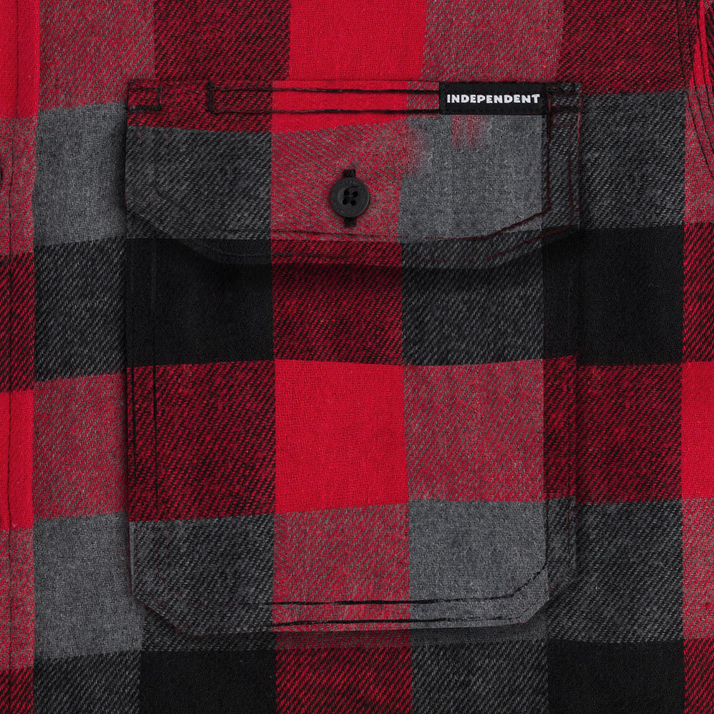 Belmont L/S Flannel - Red