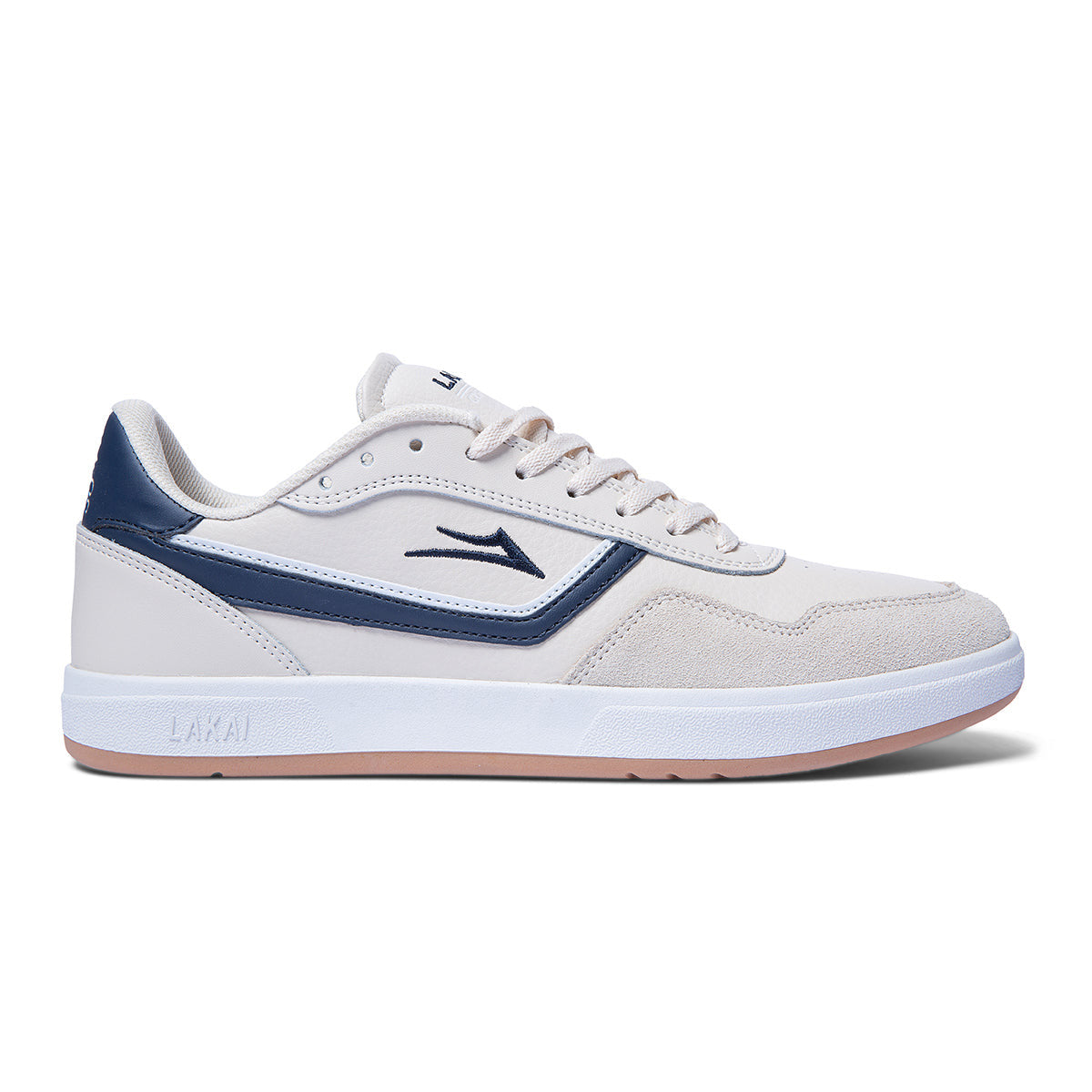 Terrace - Cream/Navy Suede