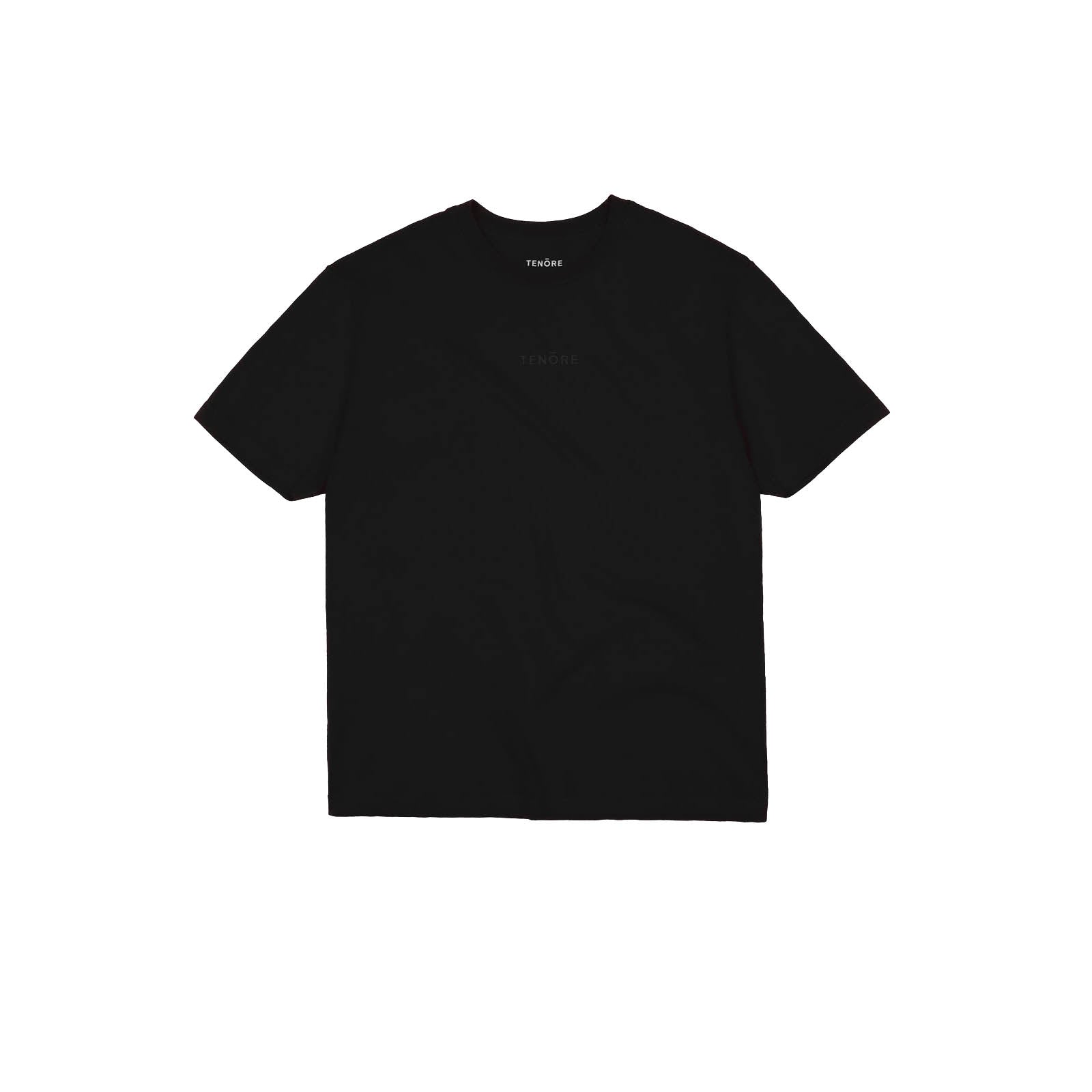 EMBROIDERED LOGO TEE - BLACK