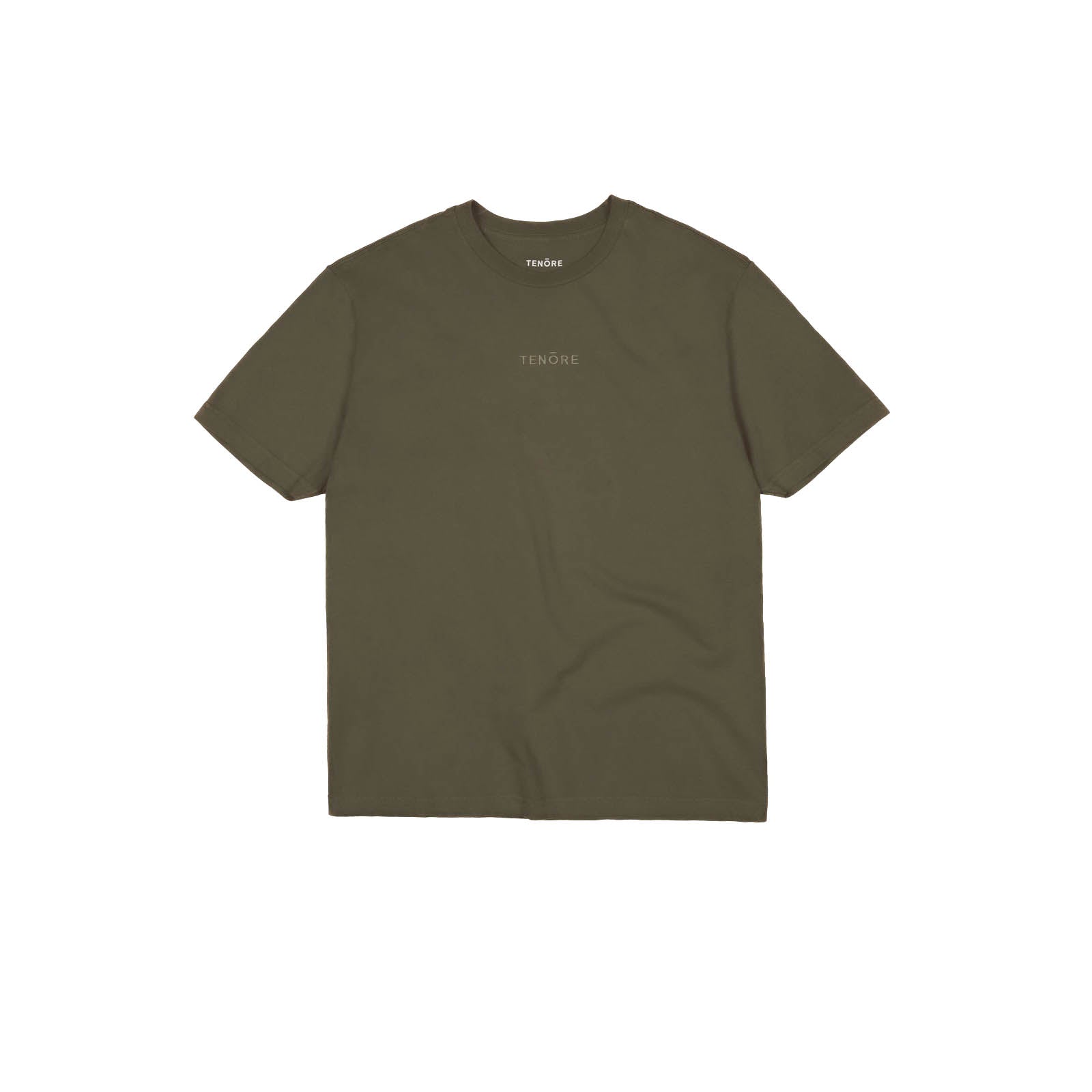 EMBROIDERED LOGO TEE - OLIVE