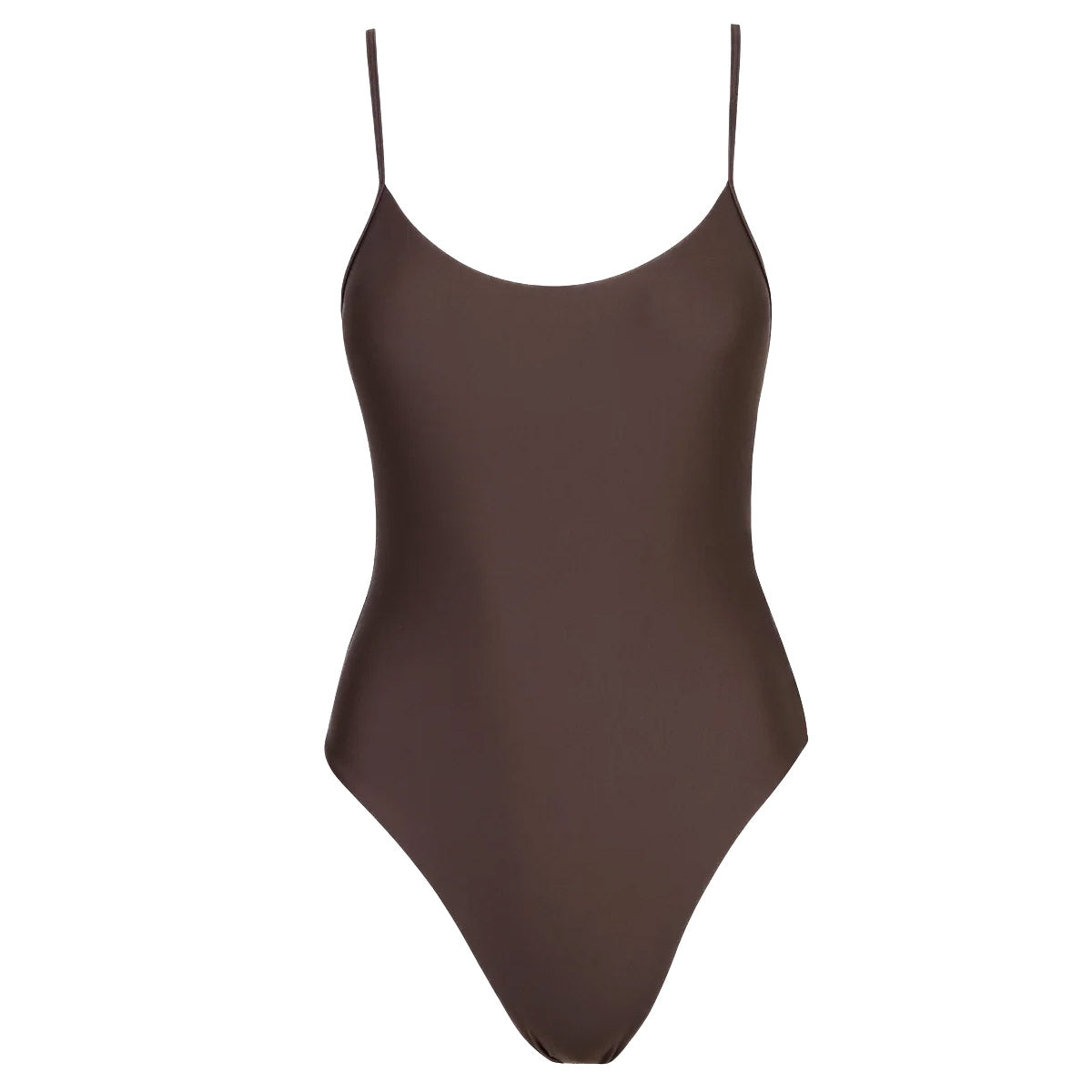 Womens Classic Minimal One Piece, Chocolate