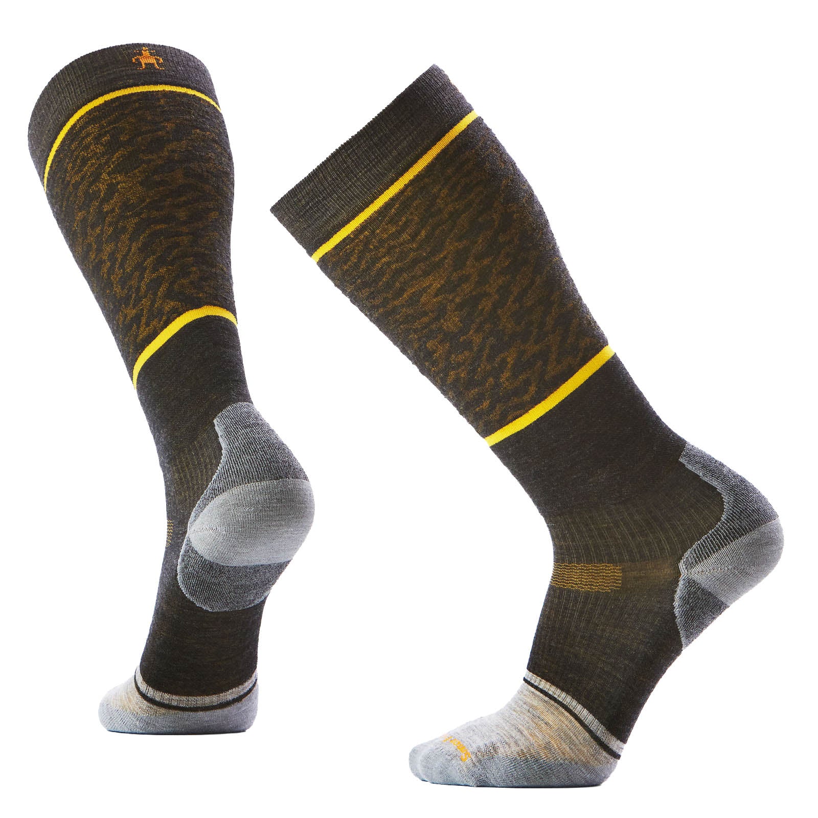 Snowboard Targeted Cushion Retro Line OTC Socks - Charcoal
