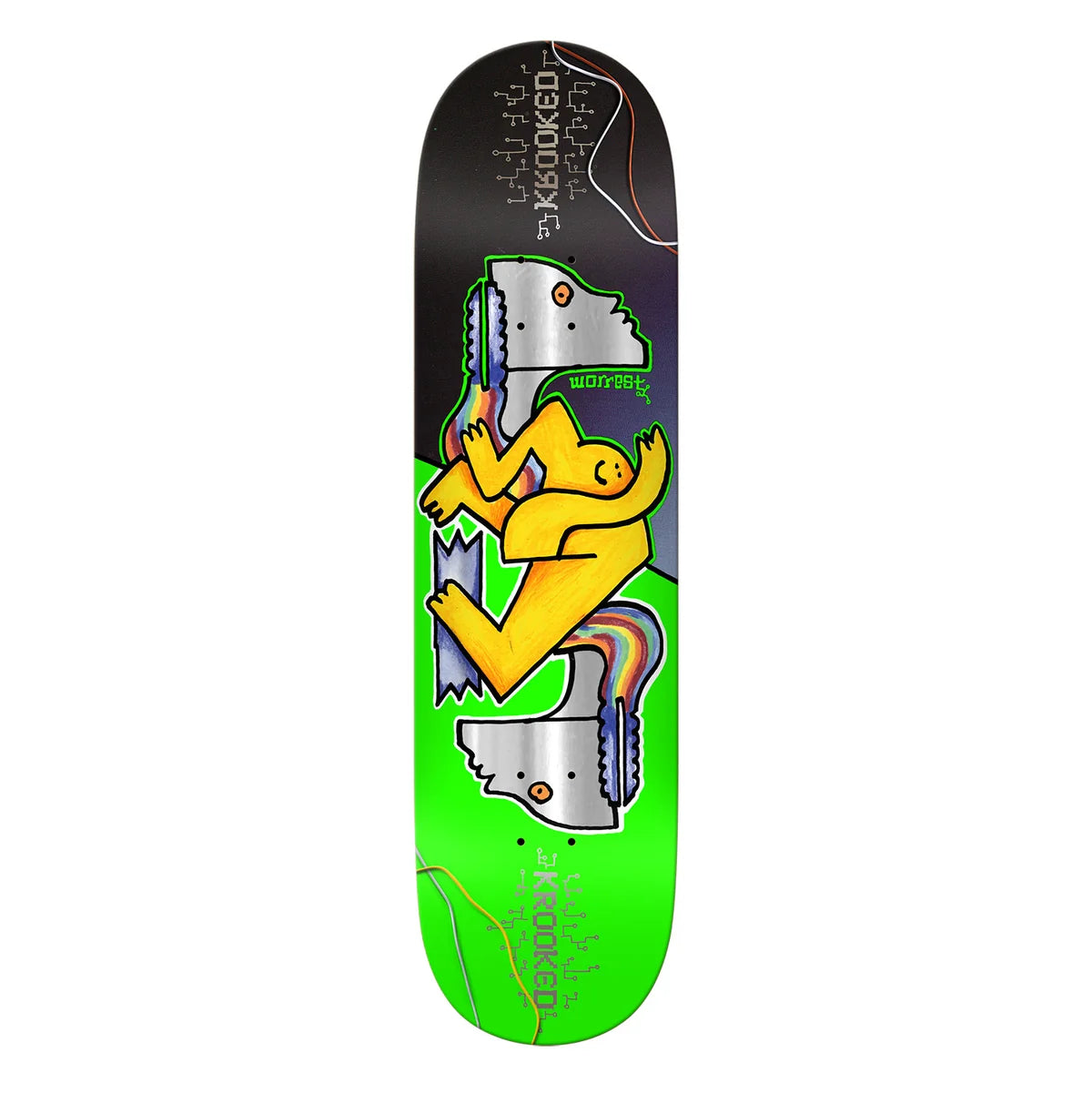 Worrest Neon Robot Twin Tail Slick - 8.38