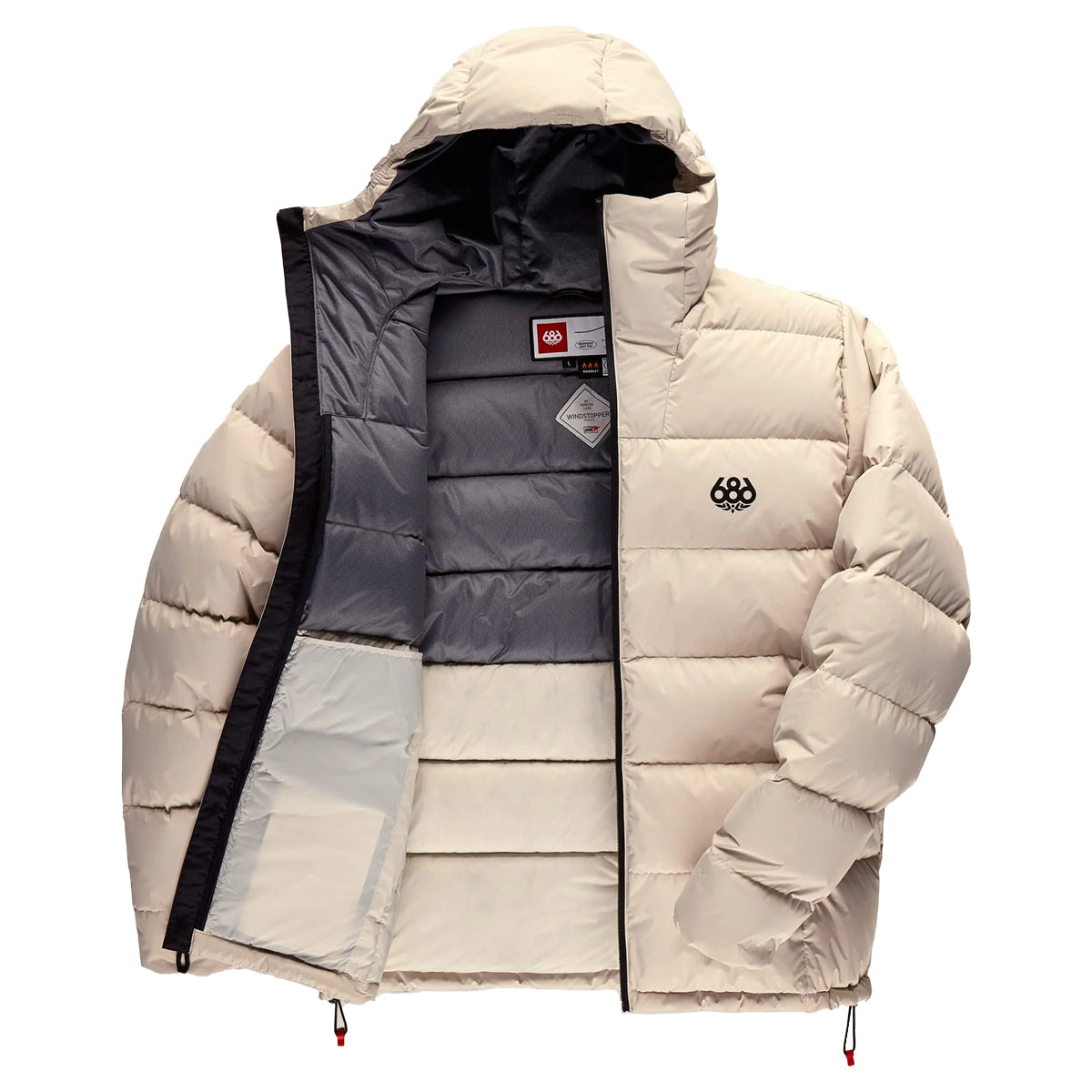 Mens Windstopper Pyro Down Puffer Jacket - Limestone