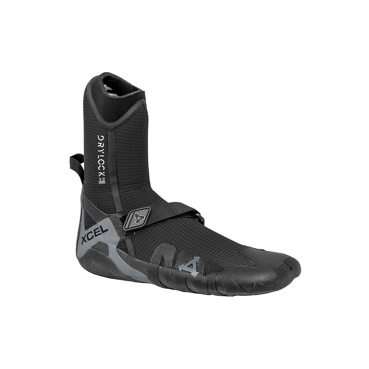 DryLock Round Toe 3mm Wetsuit Boot - Black / Grey