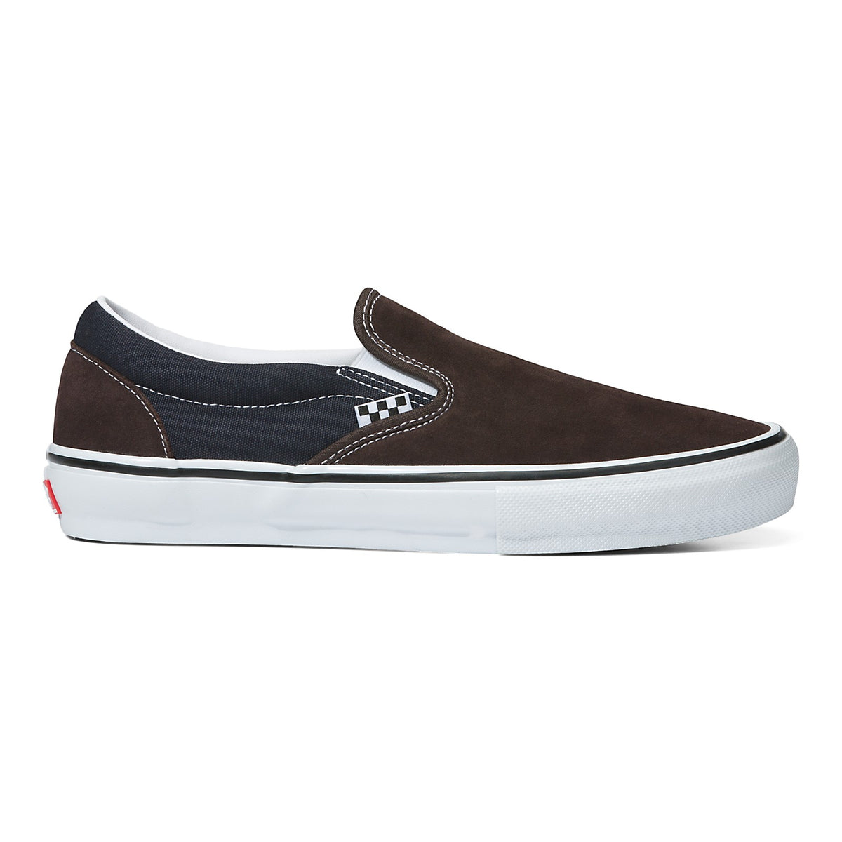 Skate Slip-On - Dark Brown/ Navy — Val Surf display picture 3