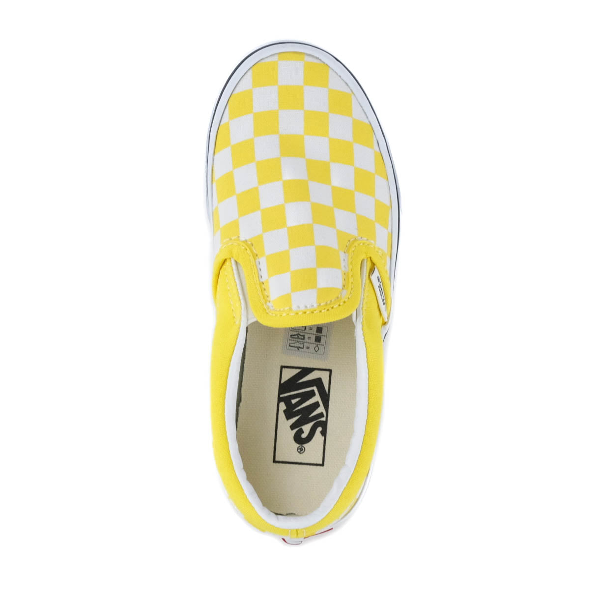 product image Youth Classic Slip-On - (Checkerboard) Blazing Yellow/ True White
