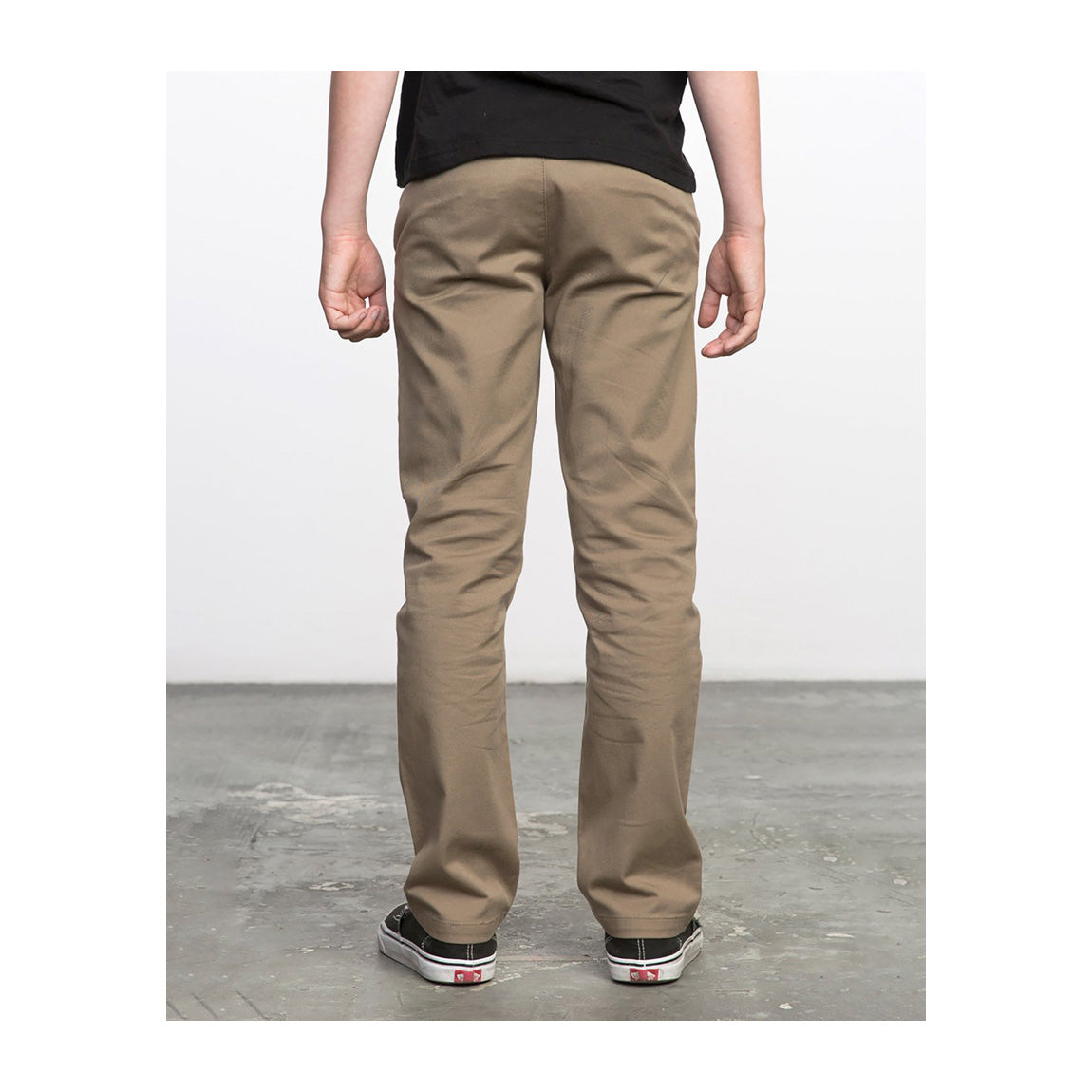 product image Boys Weekday Stretch Straight Pant - Dark Khaki