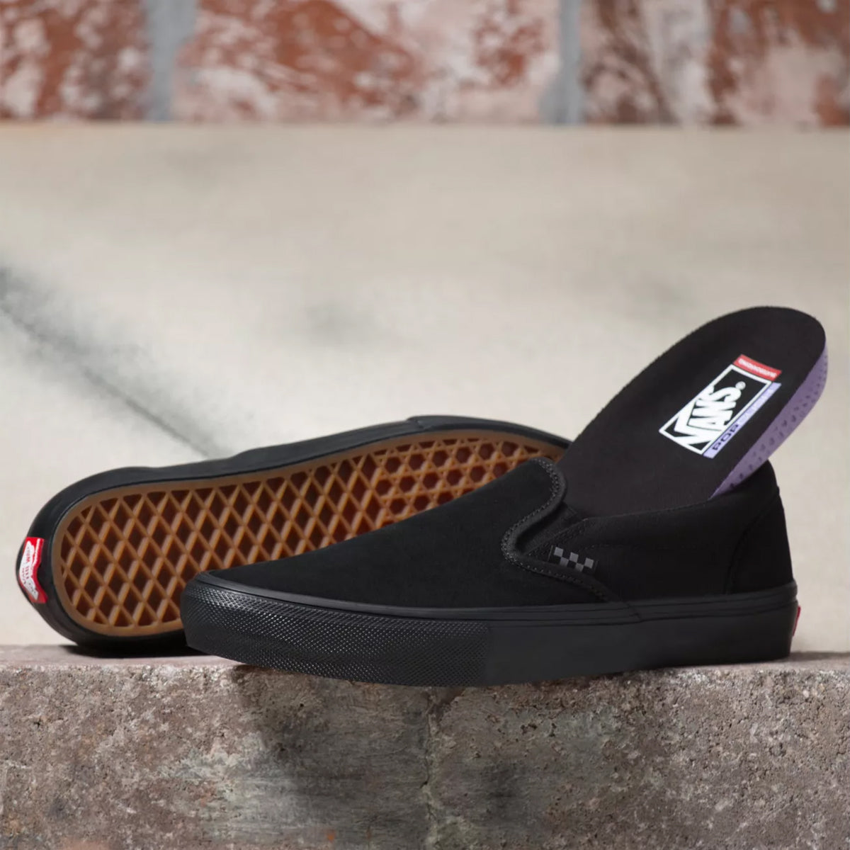 Skate Slip-On - Black/Black