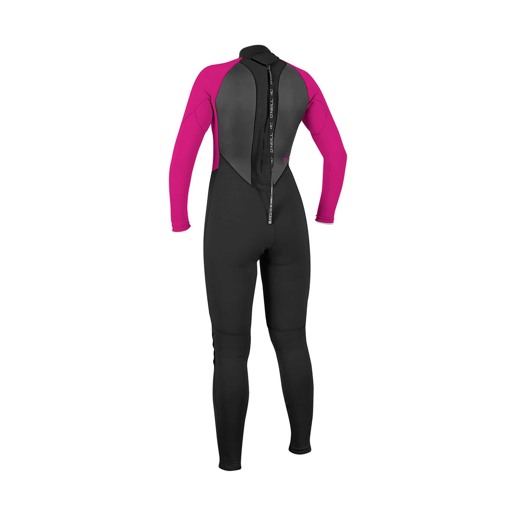 Women's Reactor-2  3/2 Back Zip Full Wetsuit - Black / Berry