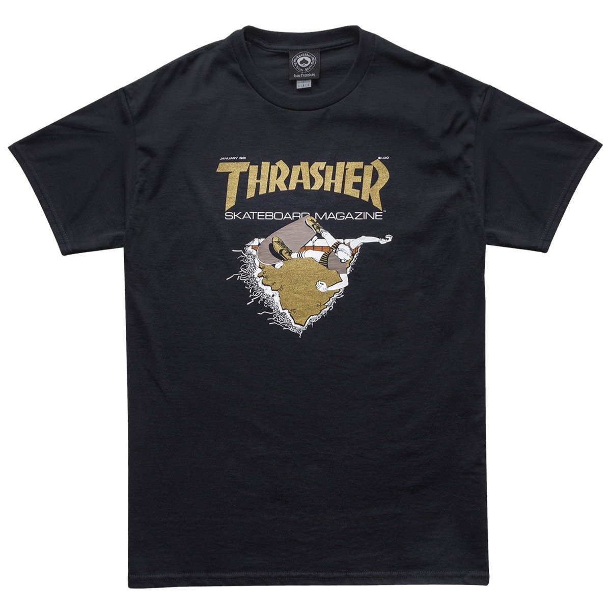First Cover Tee - Black/Gold