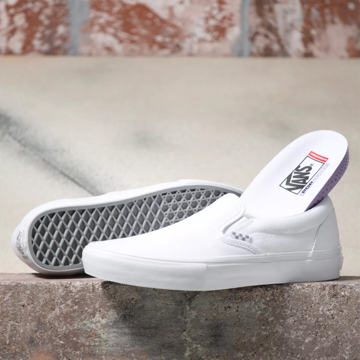 Skate Slip-On - True White