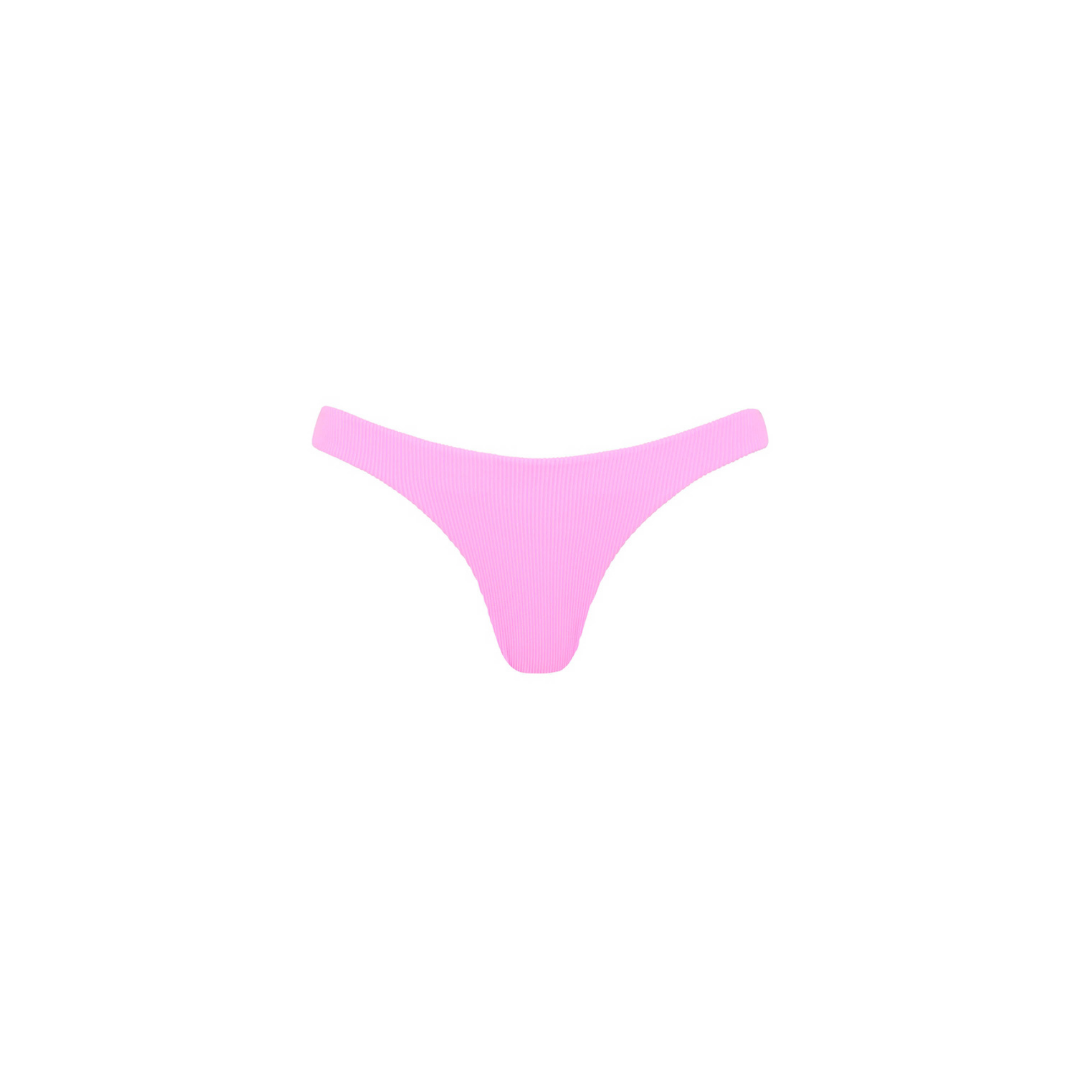 Womens Minimal Cheeky Bikini Bottom - Lilac Lover Ribbed