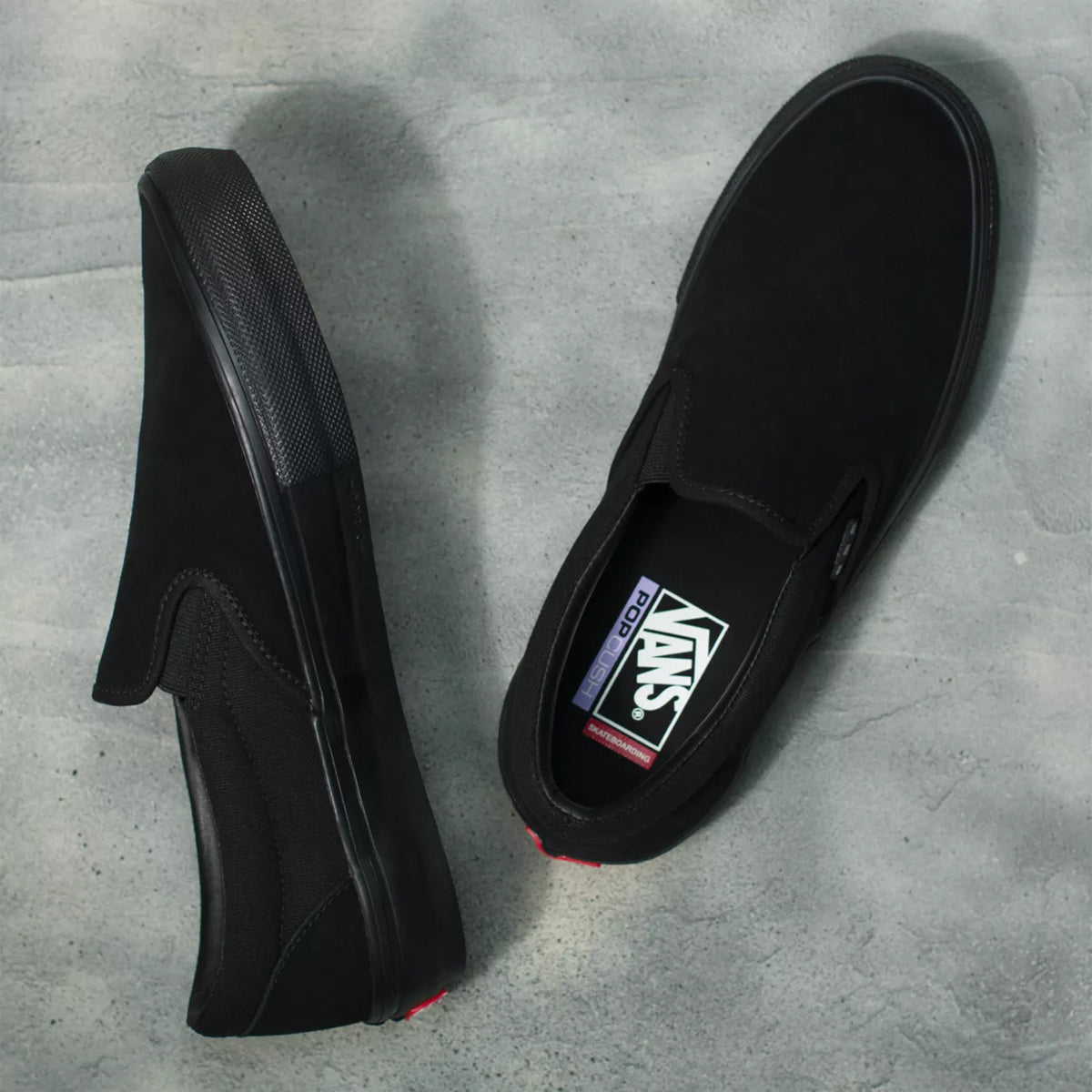 Skate Slip-On - Black/Black