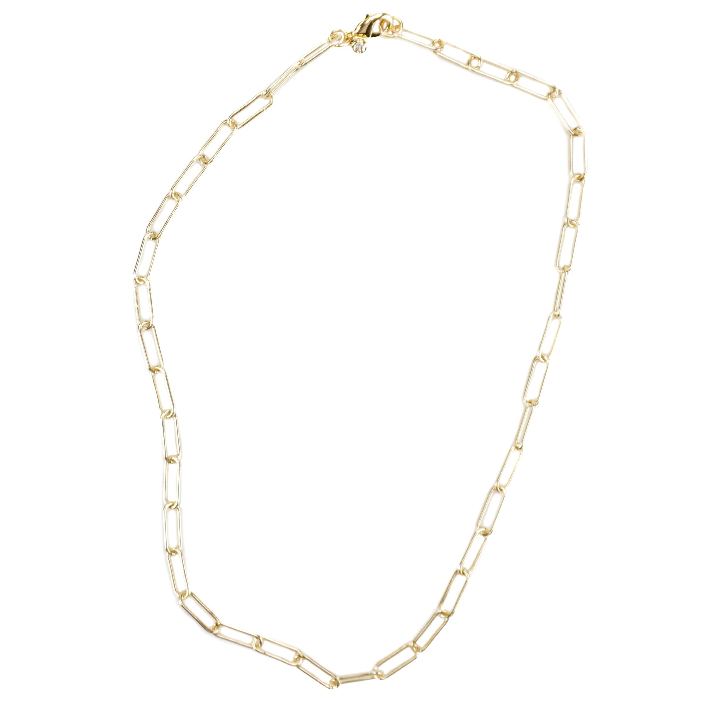 product image Gold Paper Clip Chain Necklace