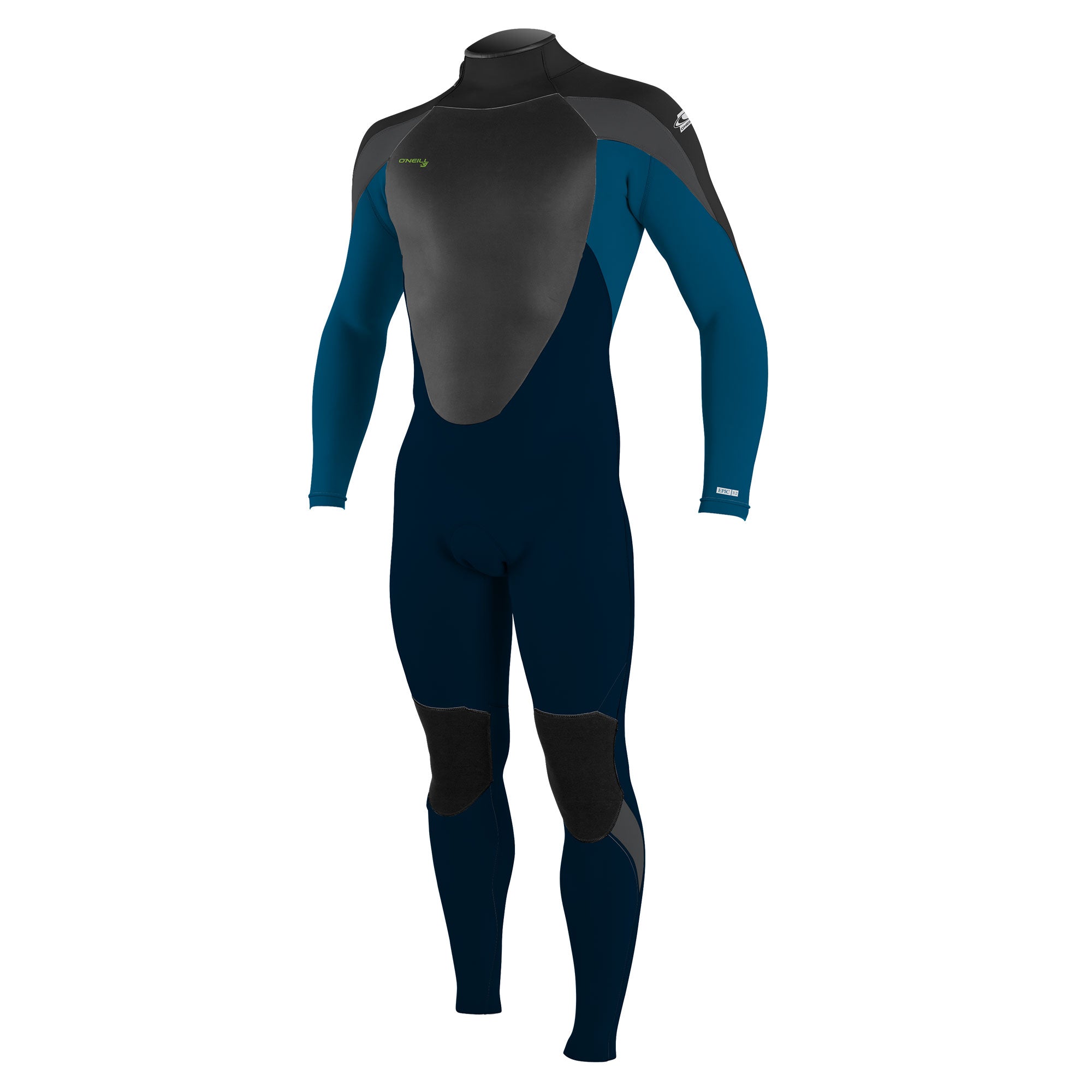 product image Youth Epic 3/2mm Back Zip Full Wetsuit - Abyss / UltraBlue / Black / Gunmetal