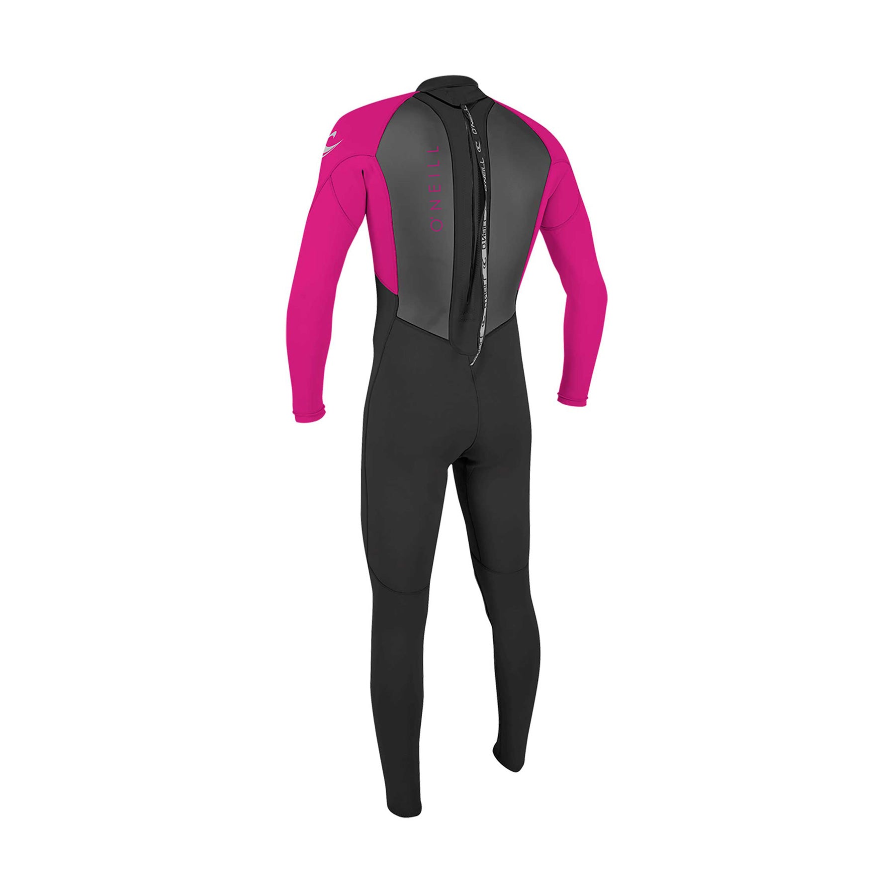 product image Youth Reactor-2  3/2 Back Zip Full Wetsuit - Black / Berry