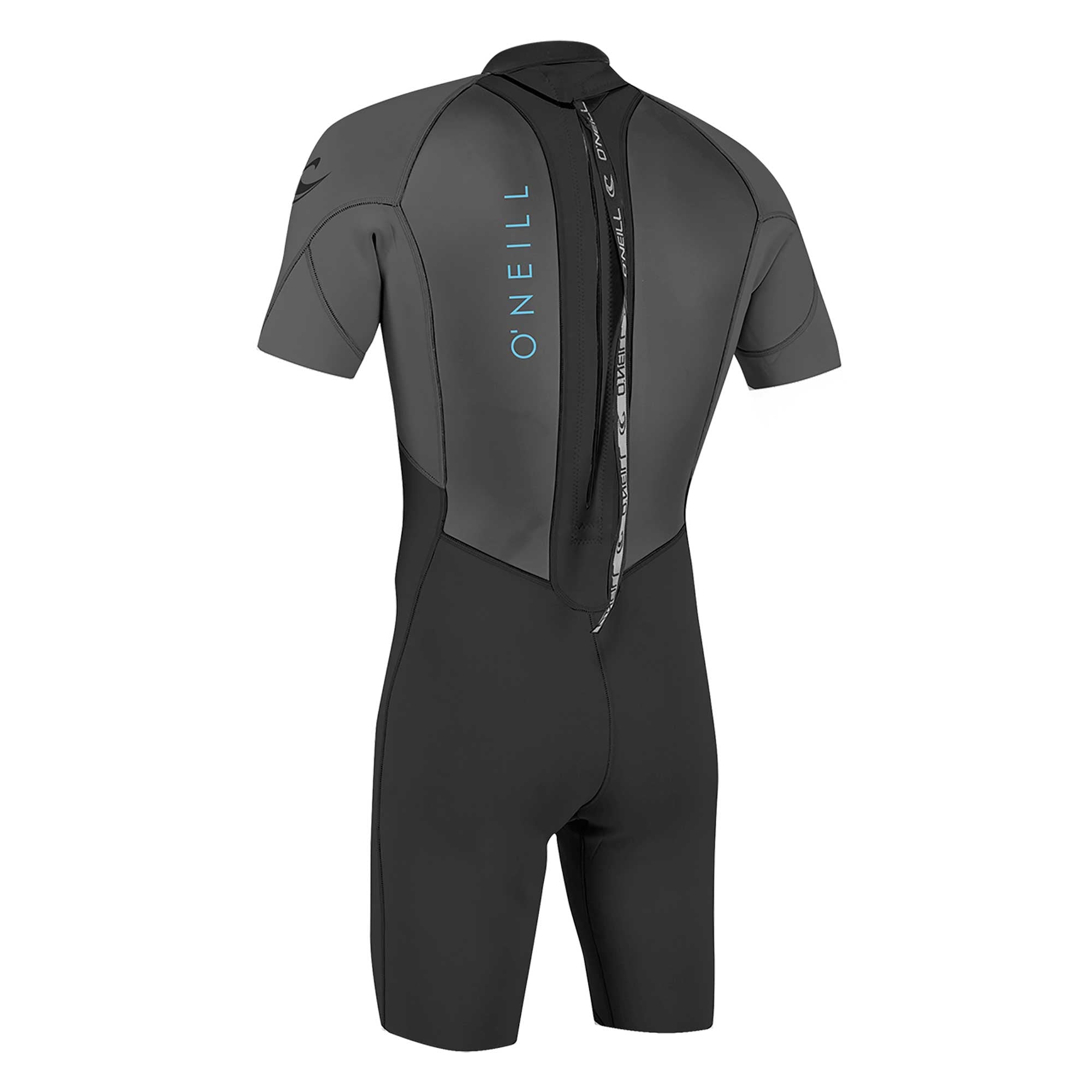 Youth Reactor-2  2mm Back Zip S/S Spring Wetsuit - Black / Graphite