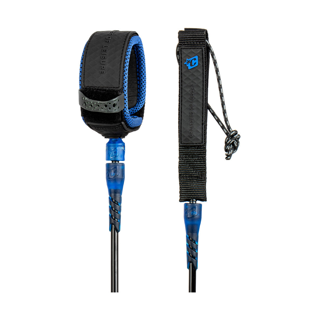 product image 9' Reliance Longboard Ankle Leash - Royal/Black