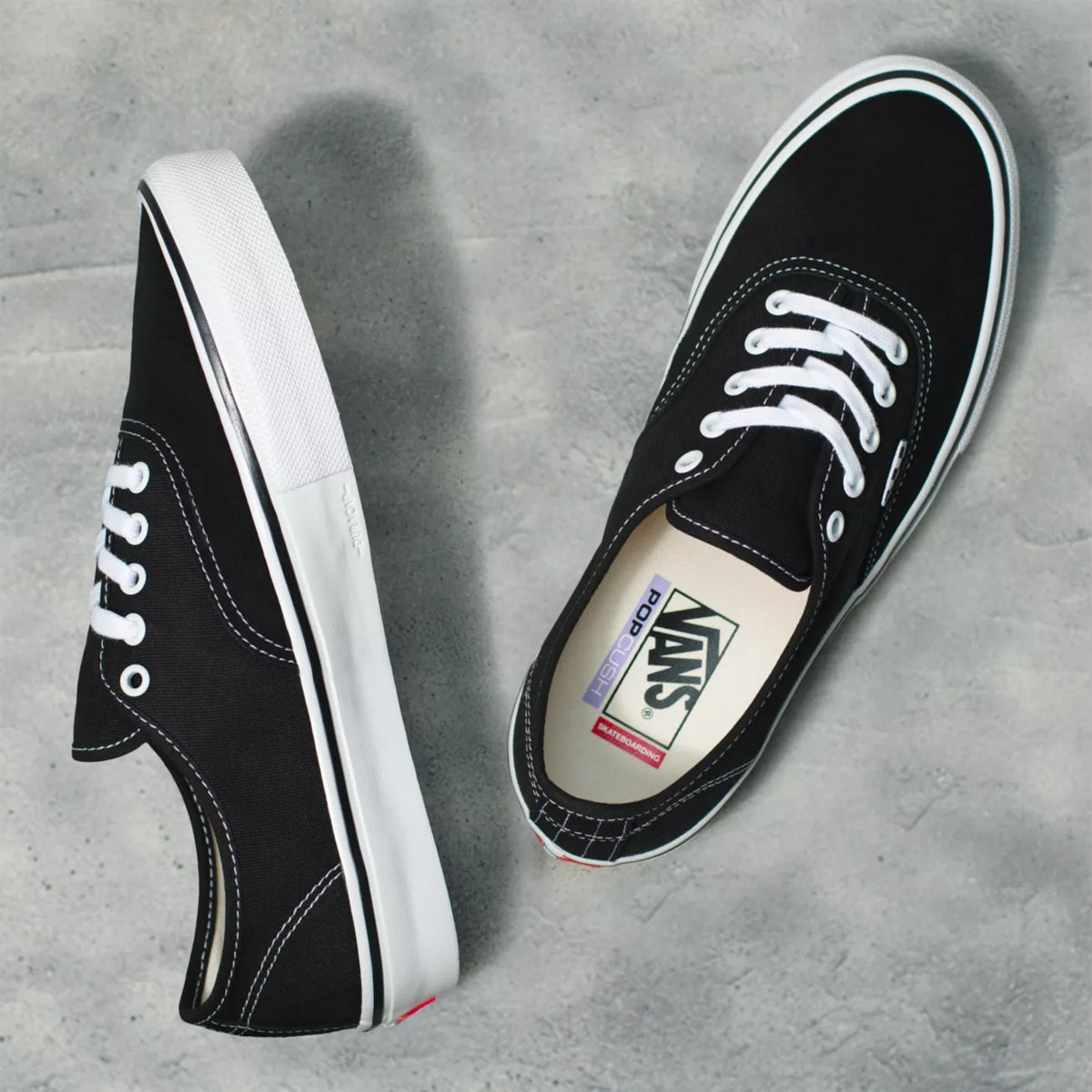 Skate Authentic - Black/White — Val Surf