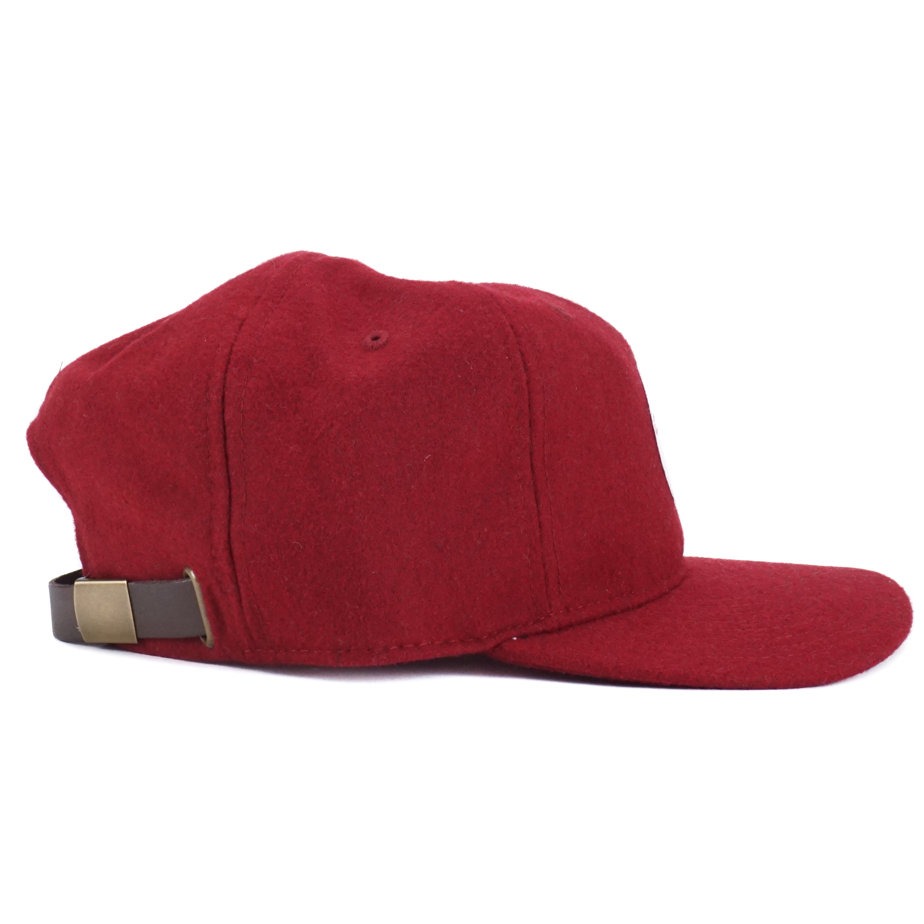 Fat Script in Circle Logo Hat - Crimson